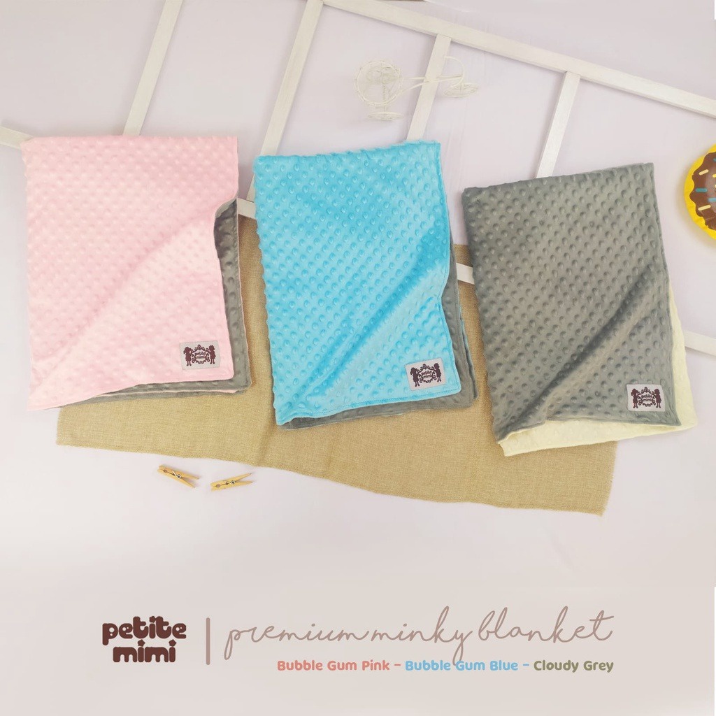 Petite Mimi Baby Cape / Selimut Essential / Premium Blanket Minky