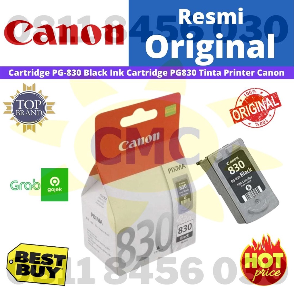 Cartridge PG 830 Black Ink Cartridge PG830 Tinta Printer Canon