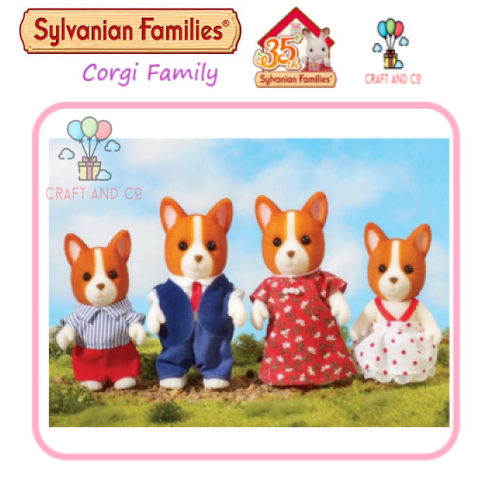 Mainan anak koleksi figure Sylvanian families Corgi Families LIMITED