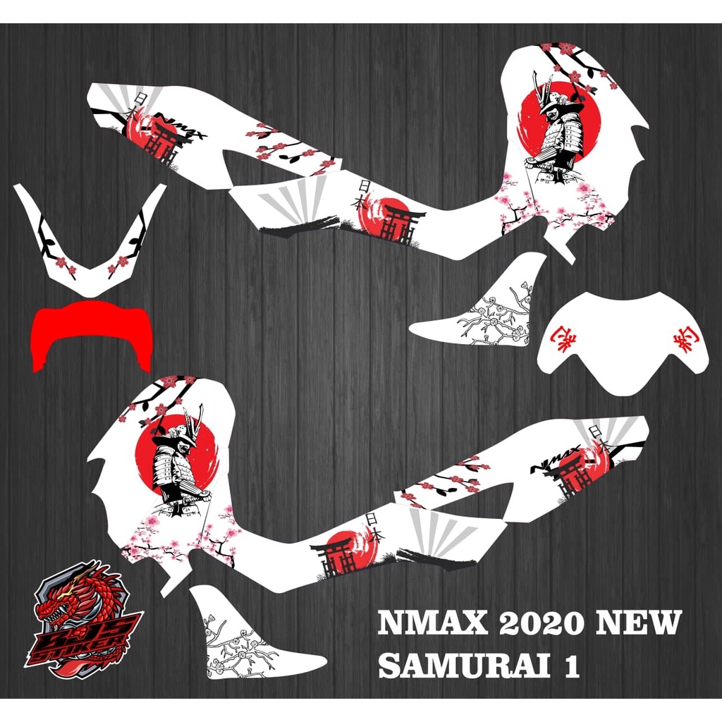 cod decal / decal full / stiker full / sticker fullbody nmax 2020 nmax new samurai 1