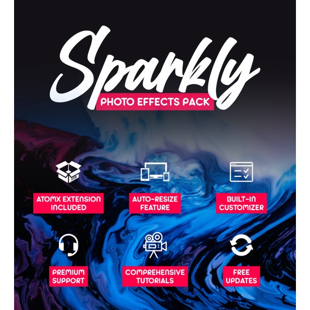 Atomx Sparkly Photo Effects Pack - After Effects Extension