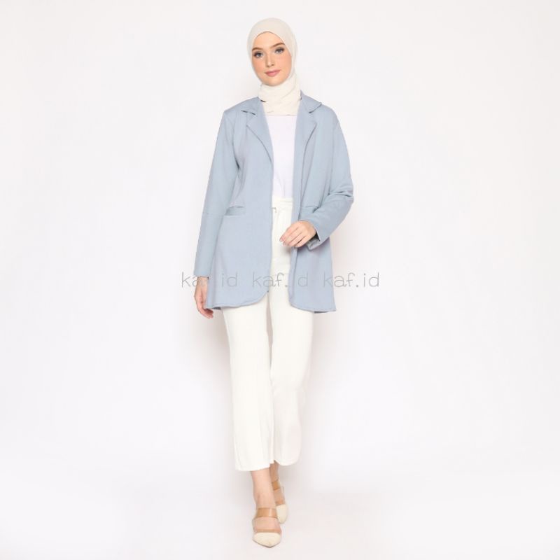 Blazer Kerja Wanita Korea Bahan Import Premium Edisi Warna Pastel