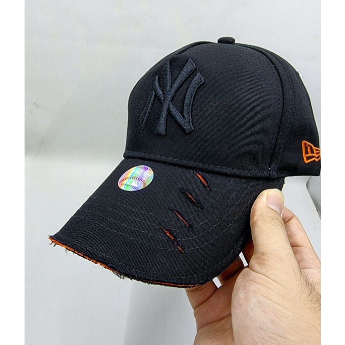 Topi Topi Pria Topi Wanita Import Model Sobek Robek Topi Baseball Hitam