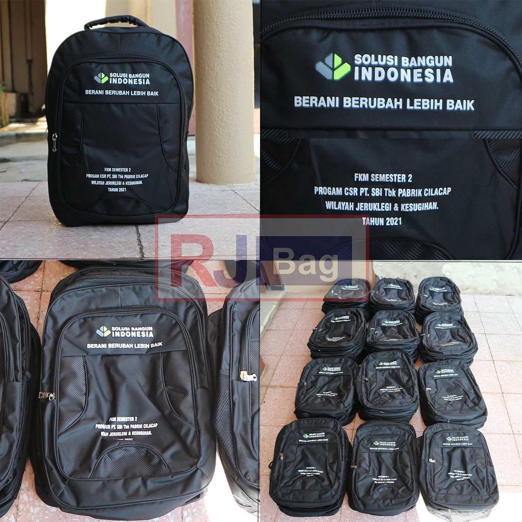 Tas Pria Produsen Polo Classic Hitam Bahan Tebal Grosir Ransel Cowok Custom Solusi Bangun Indonesia Multifungsi Grosiran Murah