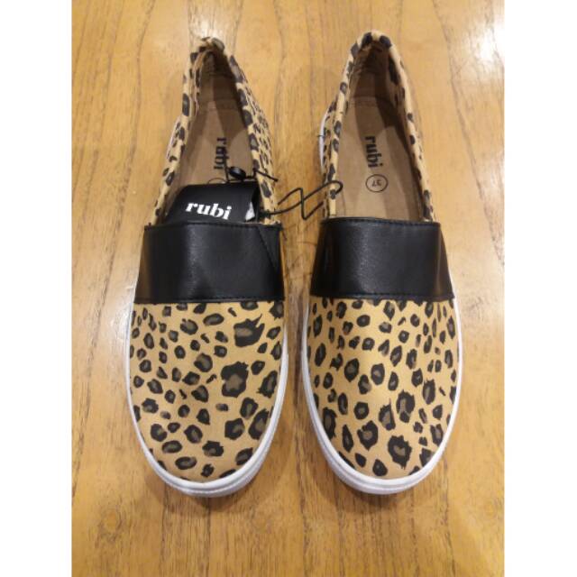 RUBI leopard slip on