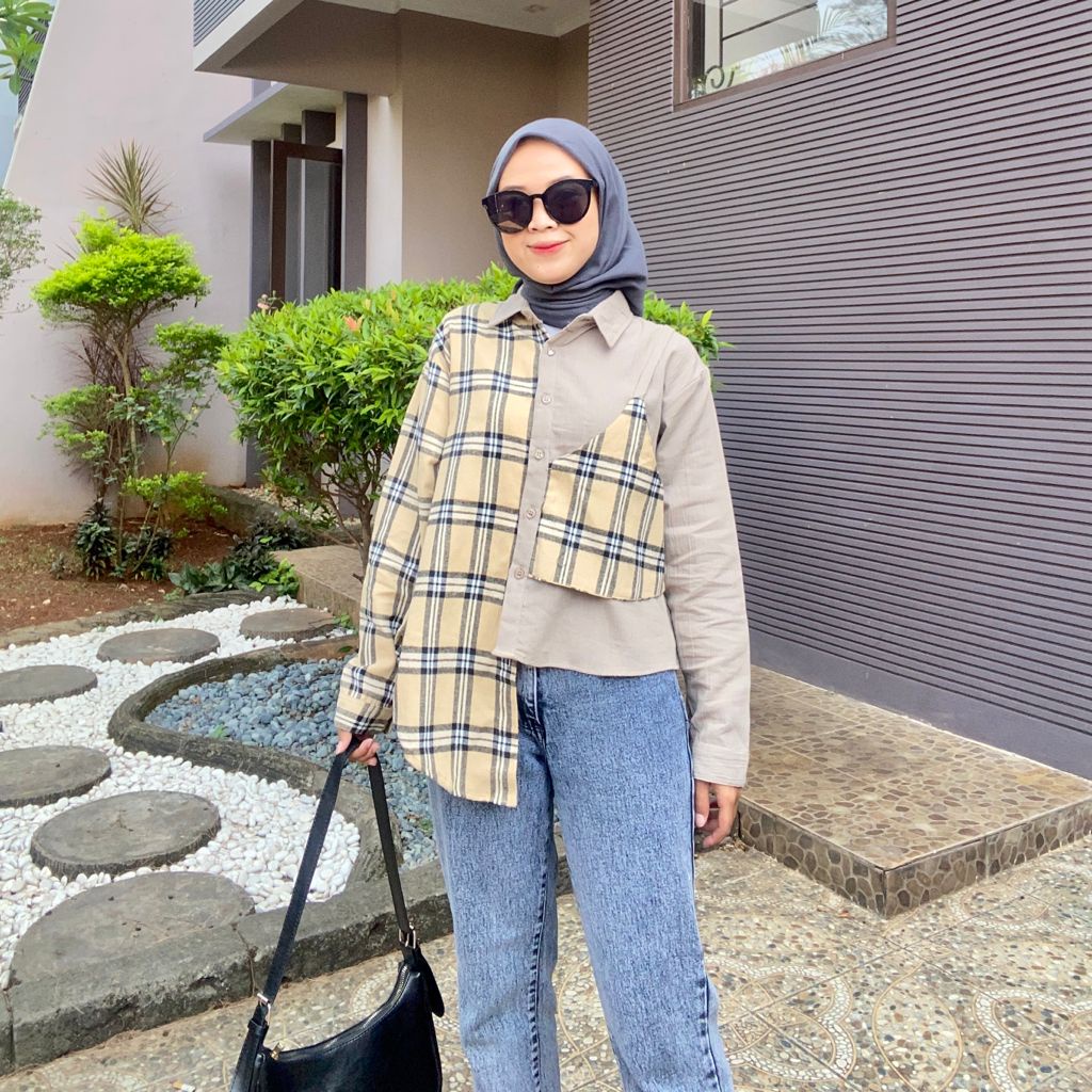 Tartan Shirt Kombinasi / Kemeja Tartan (33)-6