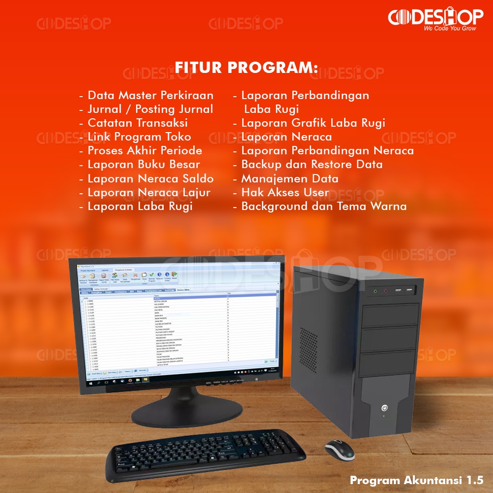 Program Keuangan Akuntansi 1.5 Software UMKM Original