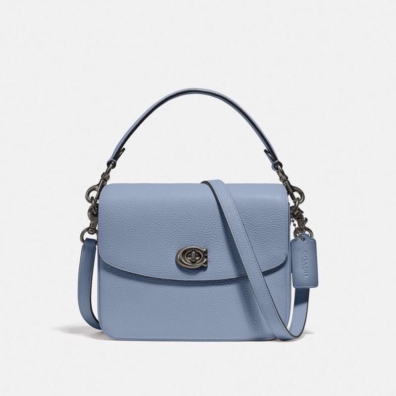 tas handle + slempang wanita coach cassie 19 blue original import