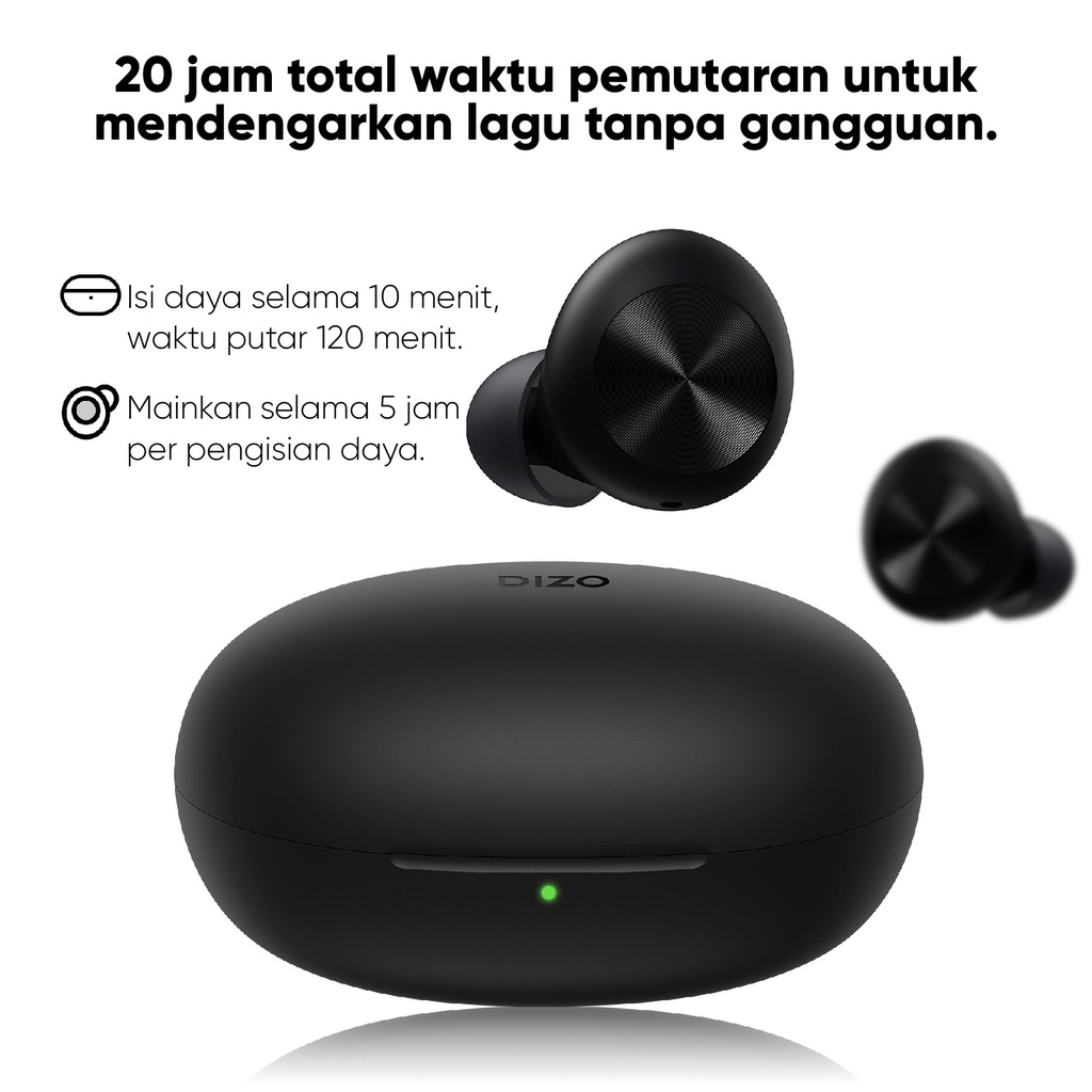 DIZO realme Gopods D black and Gopods black tws bluetooth earphone