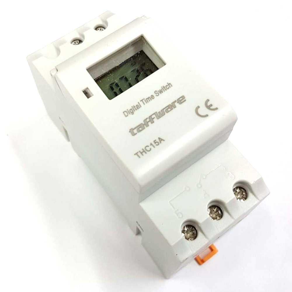 Taffware Timer Programmable Time Switch Relay 16A 220V 2000W - THC15A ( Al-Yusi )