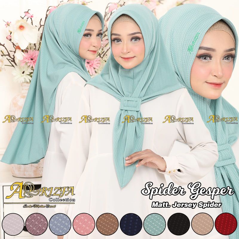HIJAB INSTAN SPIDER GESPER (NILAM)/ BERGO BY AR-RIZFA