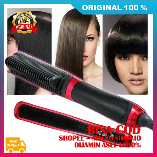 Catokan Sisir Pelurus Rambut 2 In 1 Sisir Multifungsi ASLI ORI