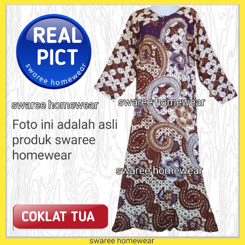 Baju Wanita Kekinian Menyusui Long Dress Remaja Cewek Dewasa Pakaian Perempuan Hamil Bumil Busui Friendly Bahan Rayon Murah Harga Grosir Ukuran LD 100 Cm Lengan Panjang Tidur Santai Kancing Warna Motif Batik Modern Terbaru Terlaris Bisa COD Gratis Ongkir