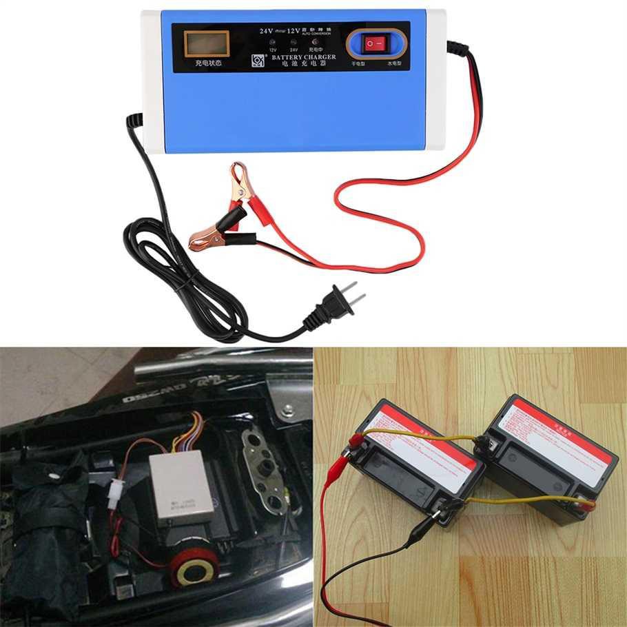 Taffware Charger Aki Mobil Motor Lead Acid 12-24V 10A with LCD - UD21 ( Mughnii )