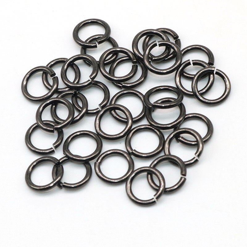 200Pcs Cincin hoops Single Loops Ukuran 8mm Untuk Komponen Perhiasan