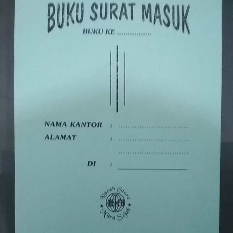 

Buku Surat Masuk 1/2 Folio