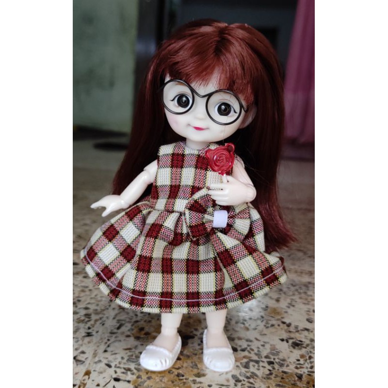 baju barbie mini doll bjd mini dimple yuna keiko xoxo 16cm