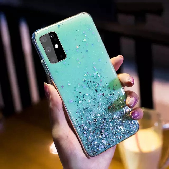 Bersinar Bintang Soft Case Samsung A21S A51S S21 Plus A10 A20 A30 A50 A70 A70S A10S A20S A30S A50S A71 A51 J7 J2 Prime Kasus-5