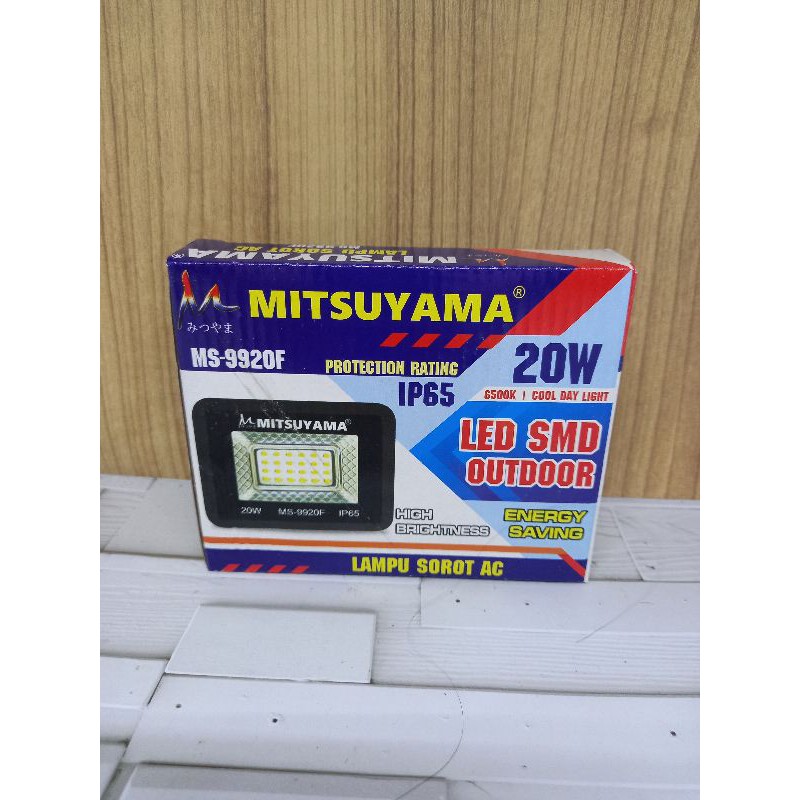 LAMPU LED SOROT AC MITSHUYAMA 20 WATT MS-9920F IP65 ORIGINAL