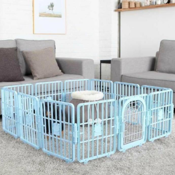 Promo Smart Fence Kandang Pagar Anjing Berpintu / Kandang Smart Fence Korea