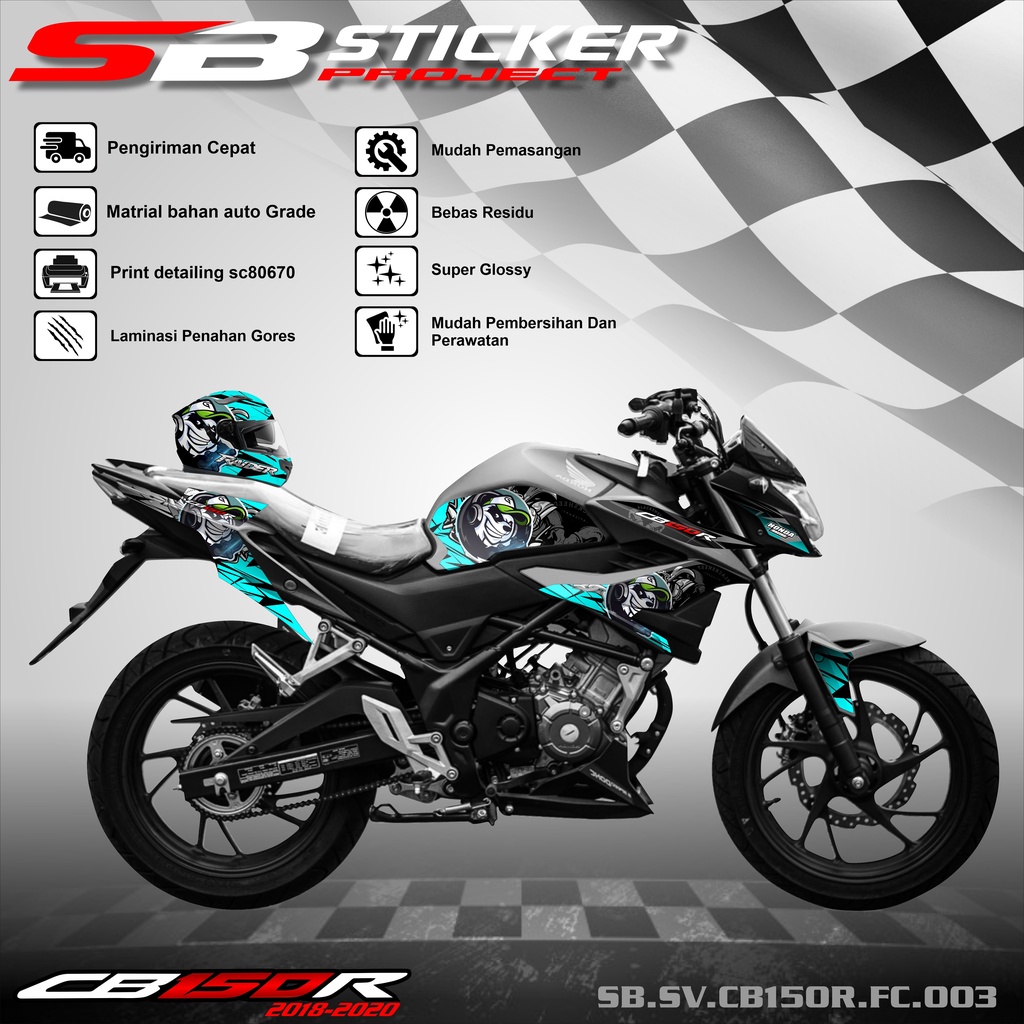 STRIPING CB150R FACELIFT  - STRIPING STICKER LIST VARIASI HONDA CB150R FACELIFT 003