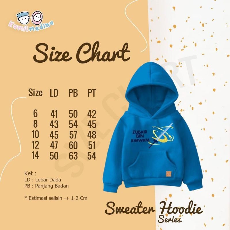 SWEATER HOODIE SERIES by Kamil Medina Size : 6-14T