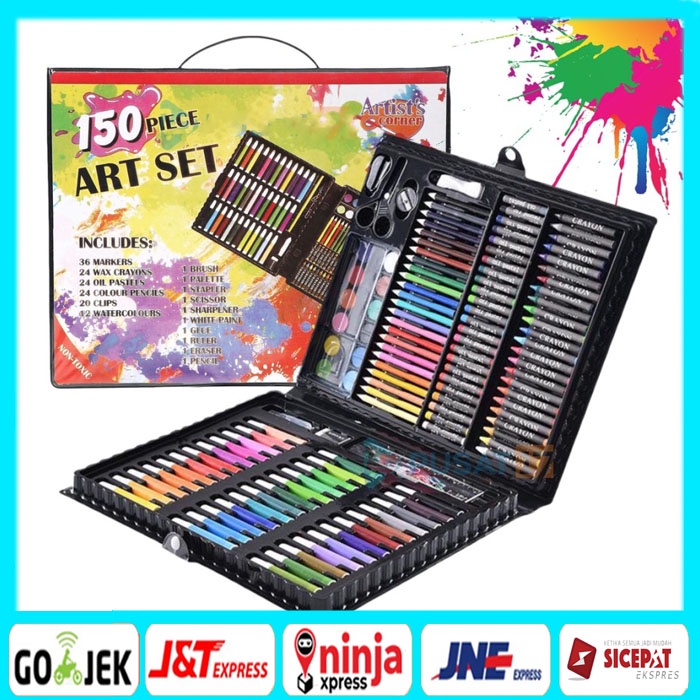 

BBS ALAT TULIS SET CRAYON COLOURING SET 150PCS / ART SET 150PCS PENSIL WARNA SET ALAT LUKIS ANAK KRAYON SET 150Pcs Set Mewarnai Set Lukisan Air Warna Pena Krayon Lukisan Anak Seni Lukisan Alat Anak Hadiah