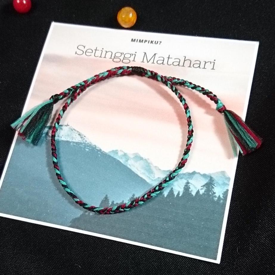 Stars PART 2 - Gelang tali kepang anyaman anyam boho bohemian etnik handmade tassel rumbai pria wani