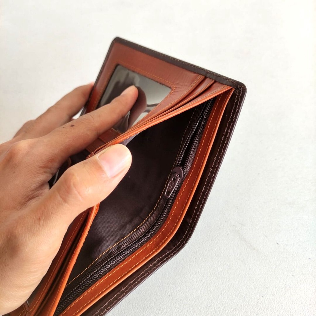 Dompet Lipat BRODO TC Kulit Asli Cowok Pria Laki-Laki bisa COD - Originale Leather Wallet