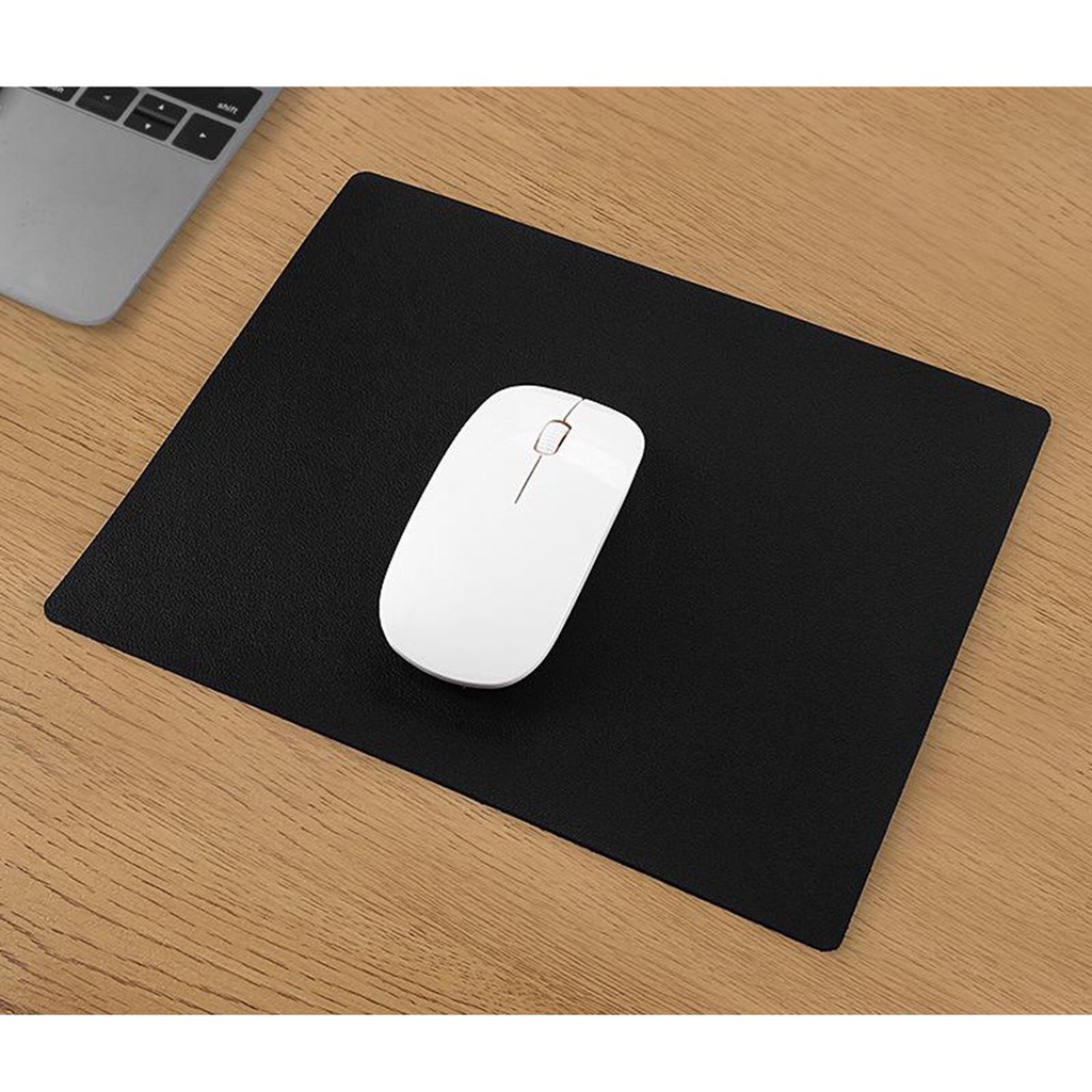 Mouse Pad Gaming Bahan Kulit Pu Dengan Bantalan Pergelangan Tangan Untuk Komputer Kantor