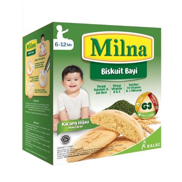 Milna Baby Biscuit Kacang Hijau 130 gr