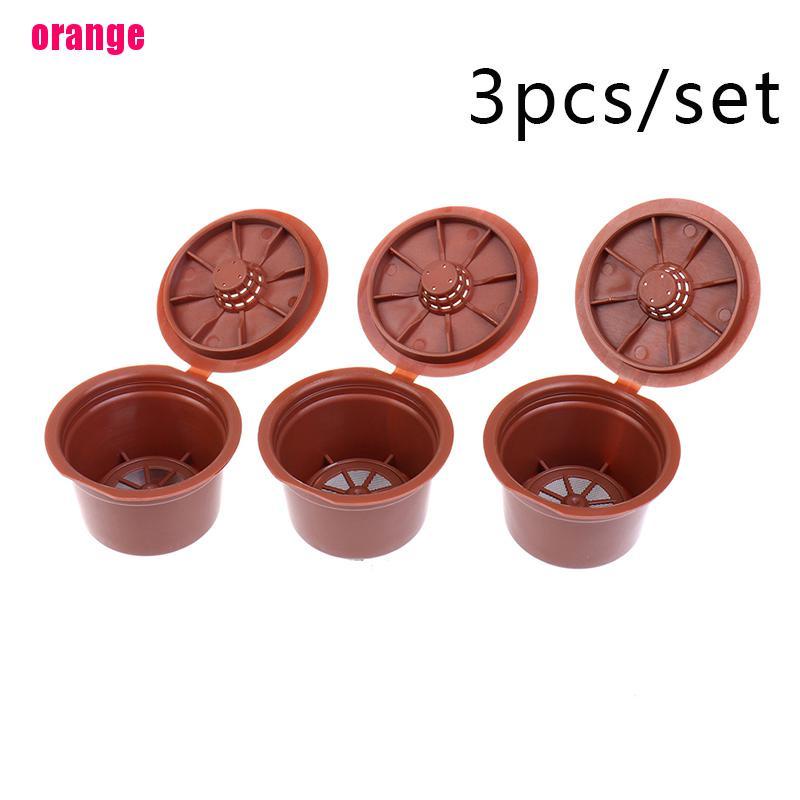 (Happy) 3pcs / Set Kapsul Filter Kopi Reusable Untuk Caffitaly