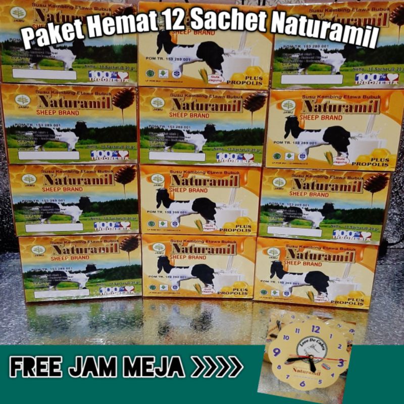 

Paket Hemat 12 Sachet Naturamil plus Propolis ( Expired 2025 )