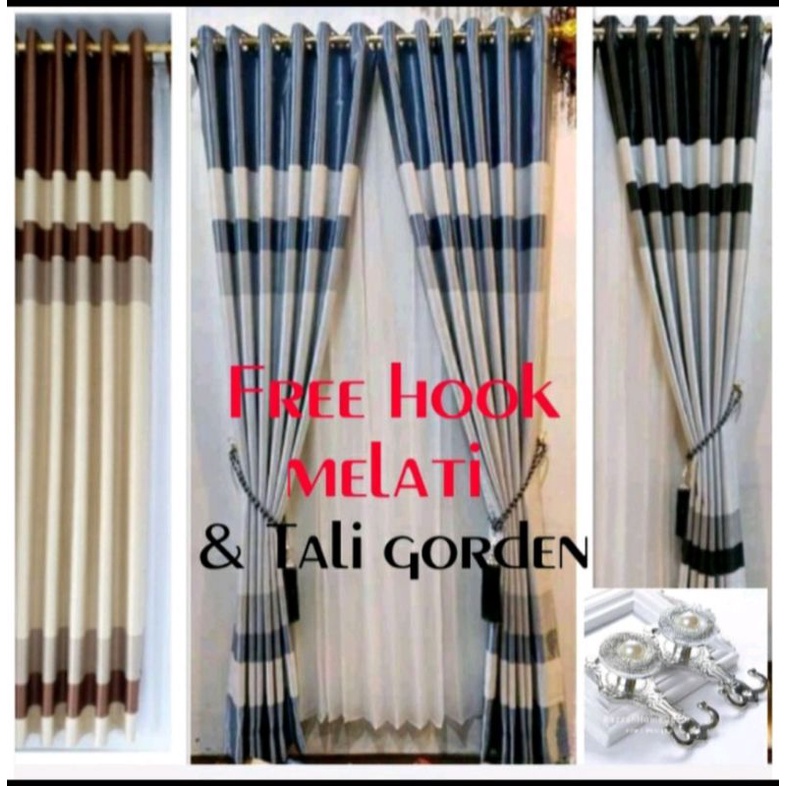 Gorden Blackout pelangi Gorden smoking Jendela Pintu Minimalis