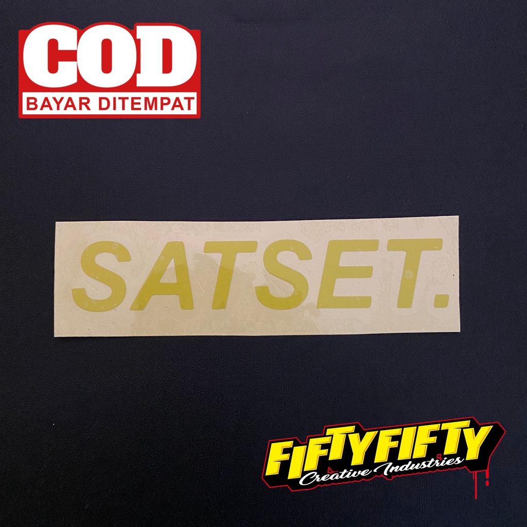 Stiker SATSET Stiker Cutting Reflektif Mantul Cahaya