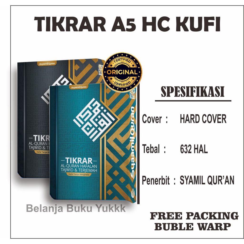 Mushaf Quran Hafalan Tikrar Kufi A5 - Syamil Quran