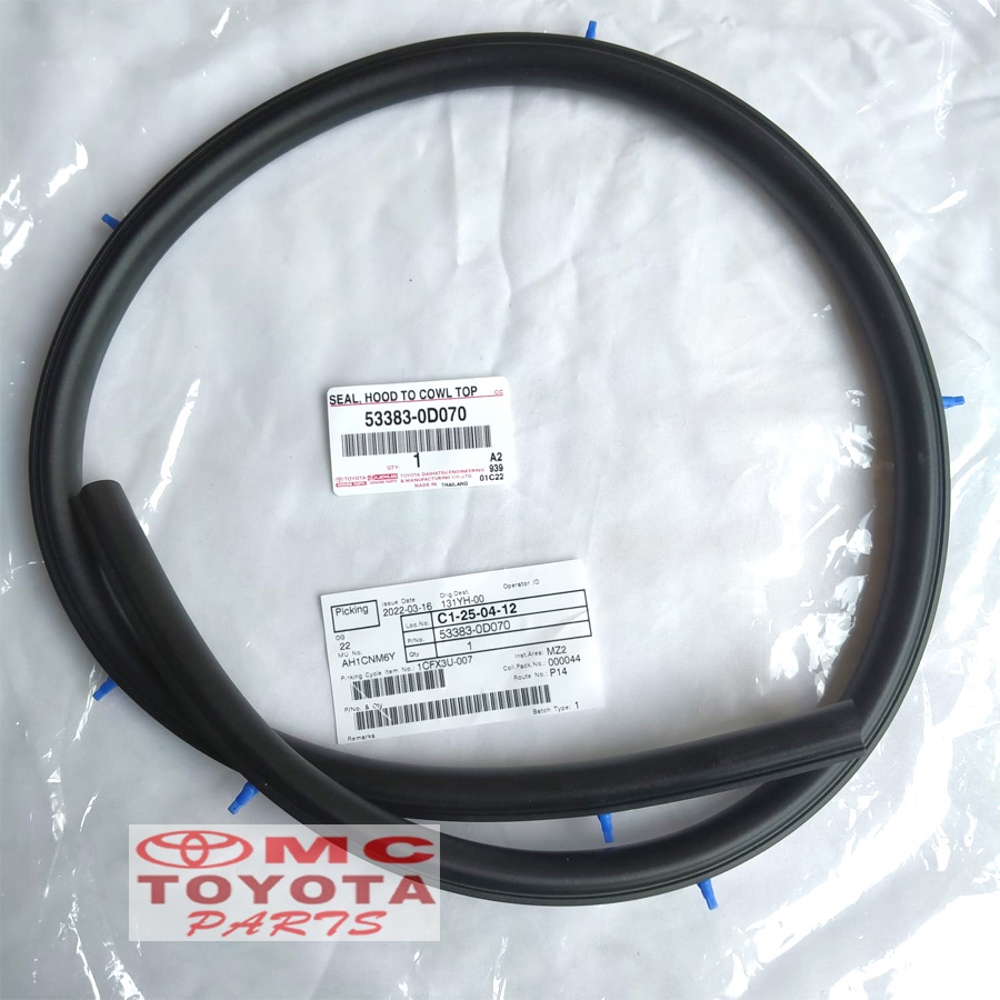 Karet Cup Kap Mesin Toyota Yaris 53383-0D070