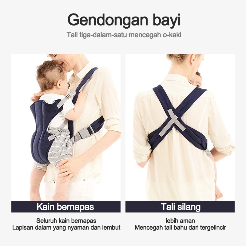 Bayi Depan Belakang Baby Hipseat Premium Import Baby Carrier Polos Murah/Gendongan bayi  L215