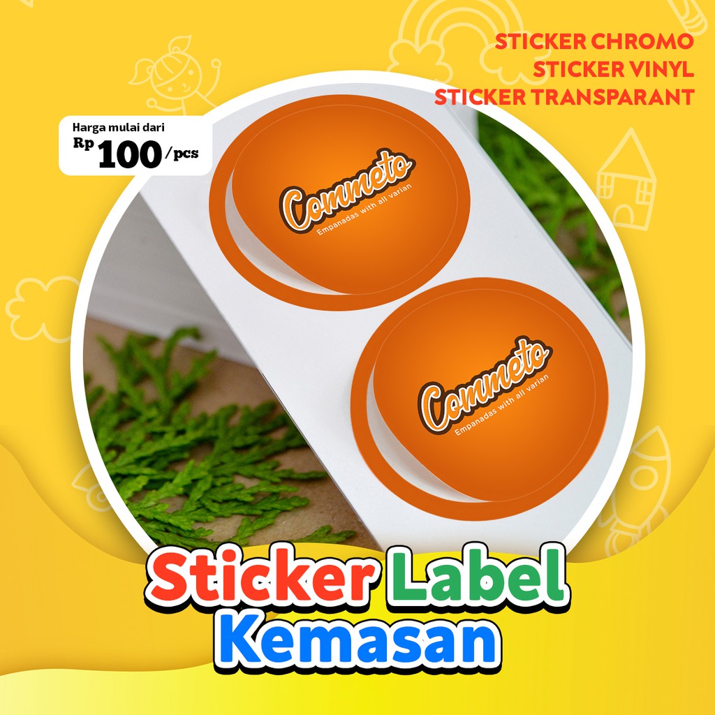 

Cetak / Print Stiker Label kemasan Murah