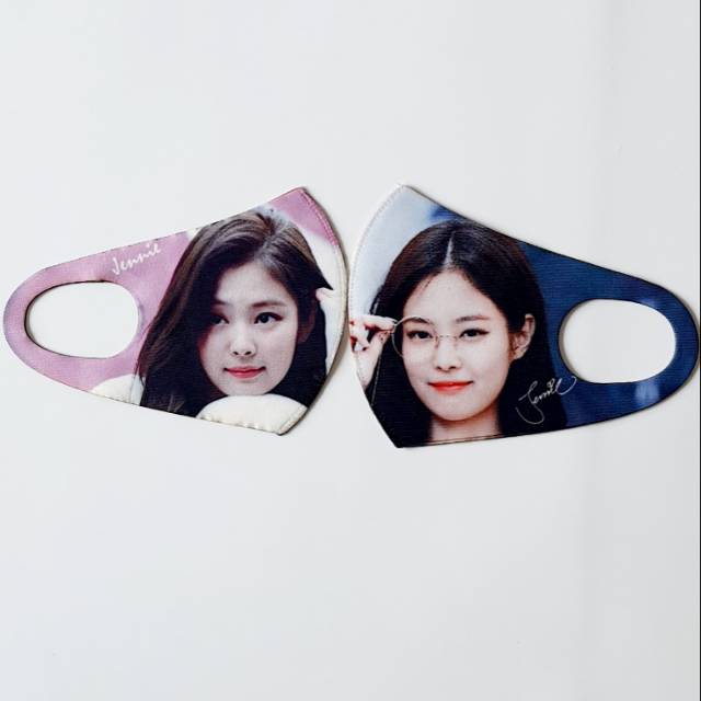 Masker scuba JENNIE blackpink full printing masker artis korea