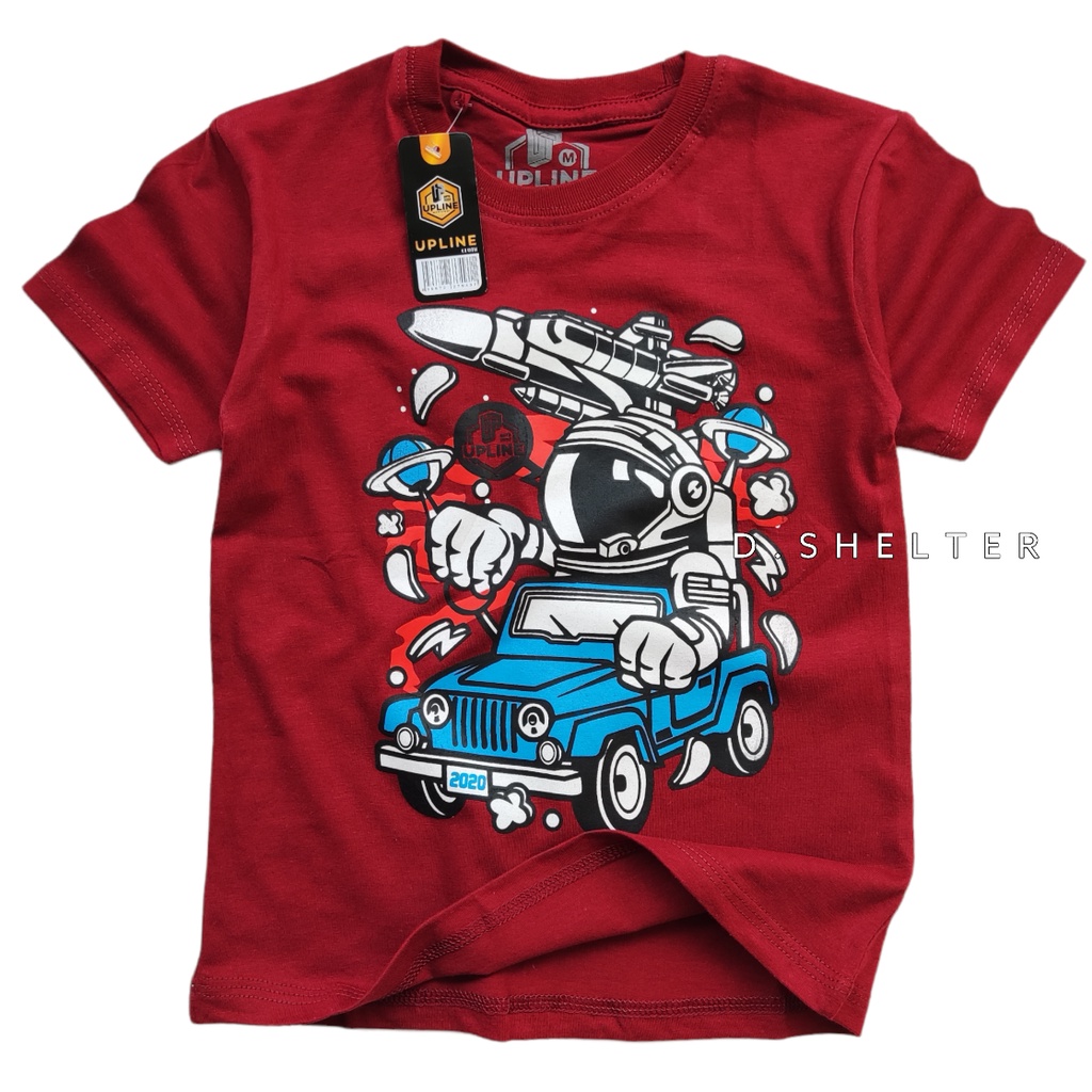 KAOS DISTRO ANAK UPLINE MAROON ASTRO RIDE