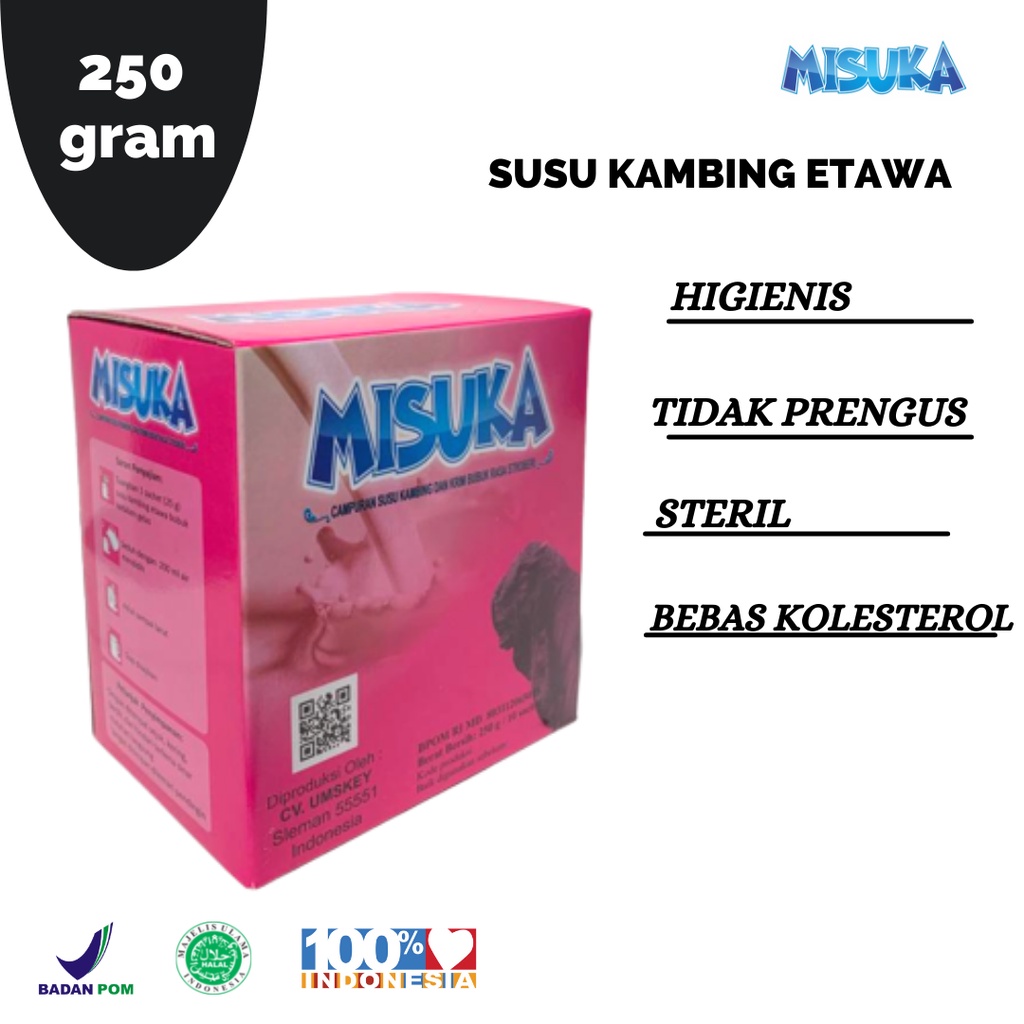 

Susu Kambing Bubuk MISUKA Rasa Stroberi 250 g