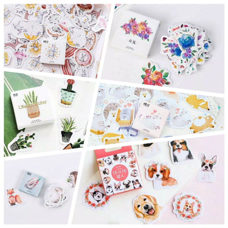 

46PCS Sticker Deco Tema Flora Dan Fauna Jilid 2