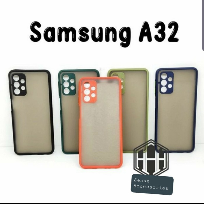 SAMSUNG A32 4G A32 5G Case Dove Matte Mychoice Transparan Slim Case Fuze Macaron