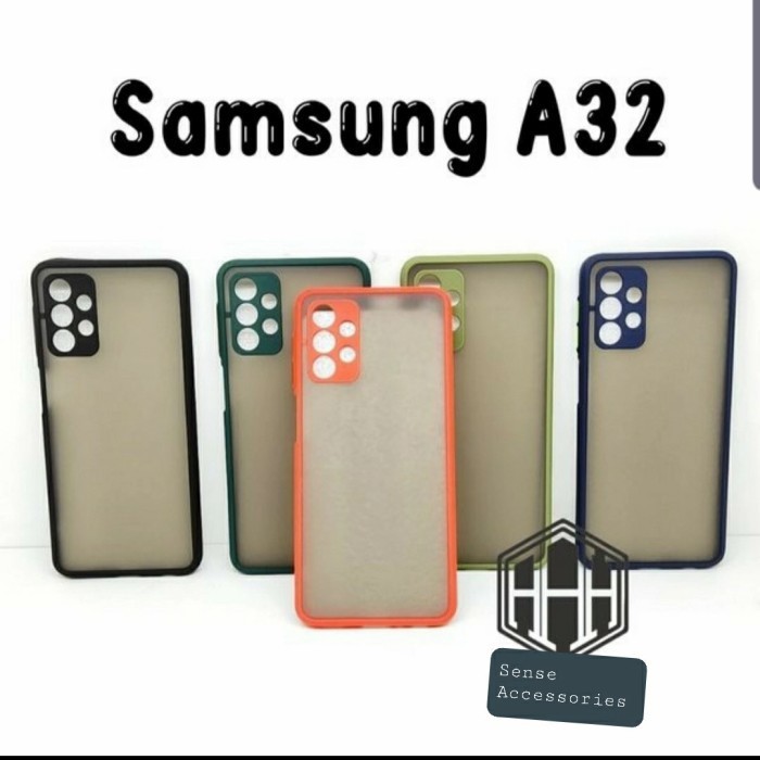 SAMSUNG A32 4G Case Dove Matte Mychoice Transparan Slim Case Fuze Macaron Case AERO