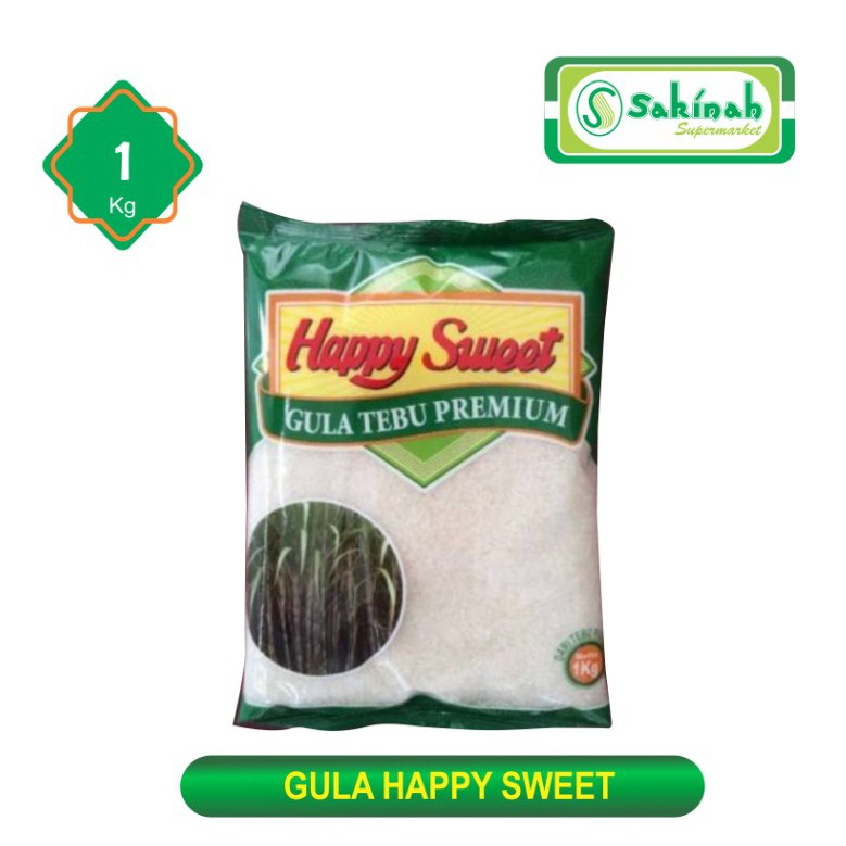 Gula Happy sweet 1Kg - Gula Tebu Premium