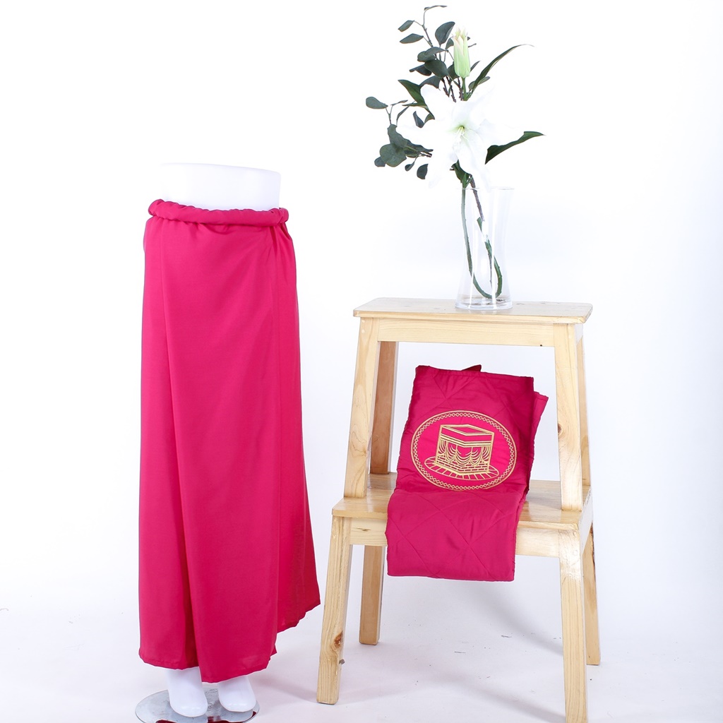 Paket Muslim Fanta Sarung & Sajadah by Parisku - Sarung Pink Fanta Sarung Murah Sajadah Bahan Dingin