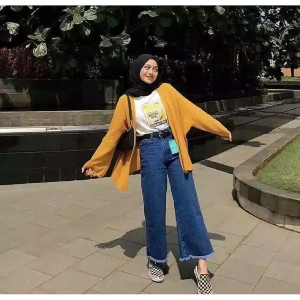 Celana Panjang Levis Jeans highwaist Kulot Wanita Pants-4