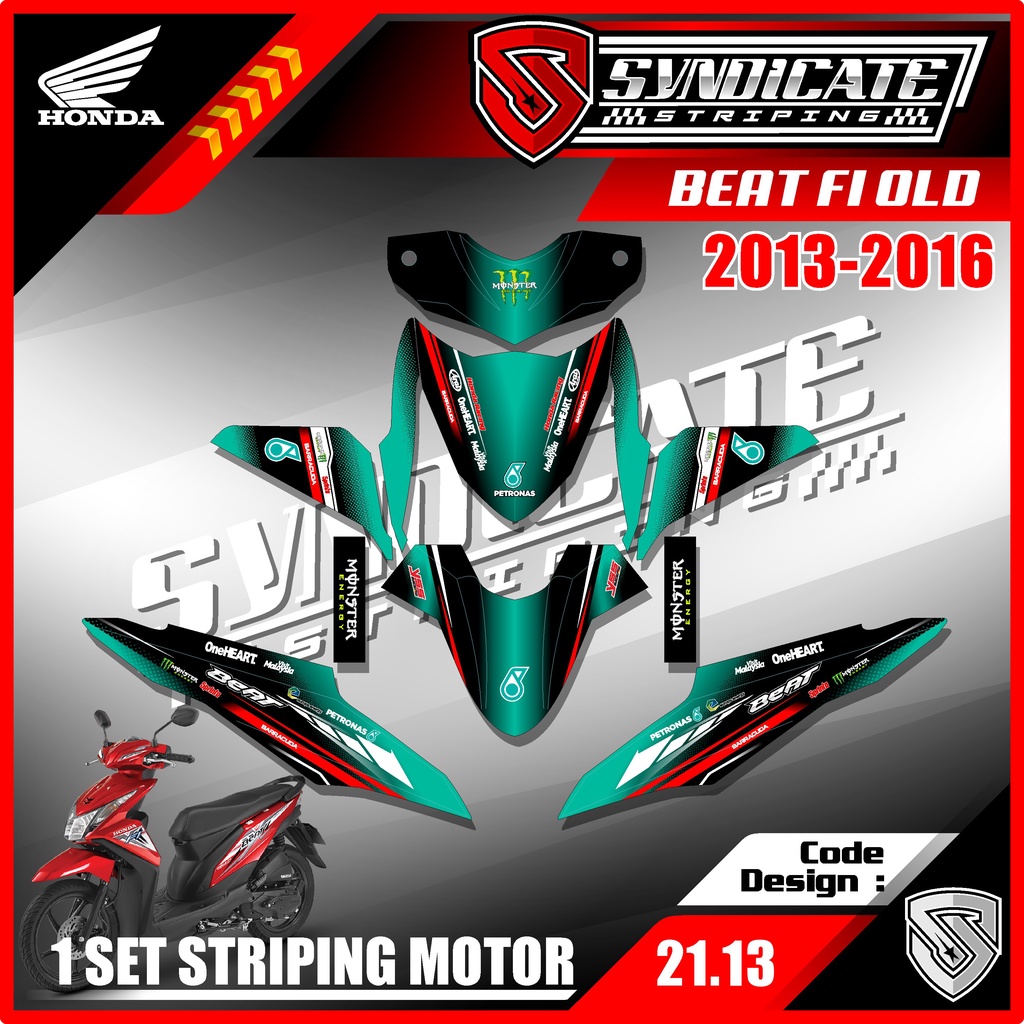 Decal Stiker Fullbody Beat Fi  Lama / Old 2013 2014 2015 2016 Desain Petronas SS 21.13