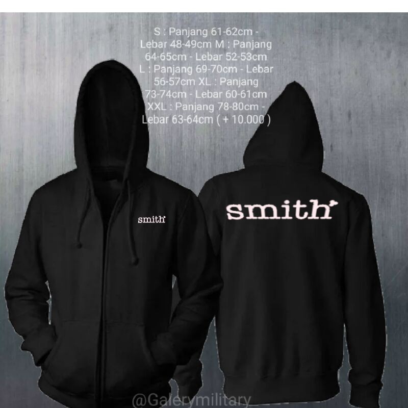 JAKET HOODIE ZIPPER-SMITH-